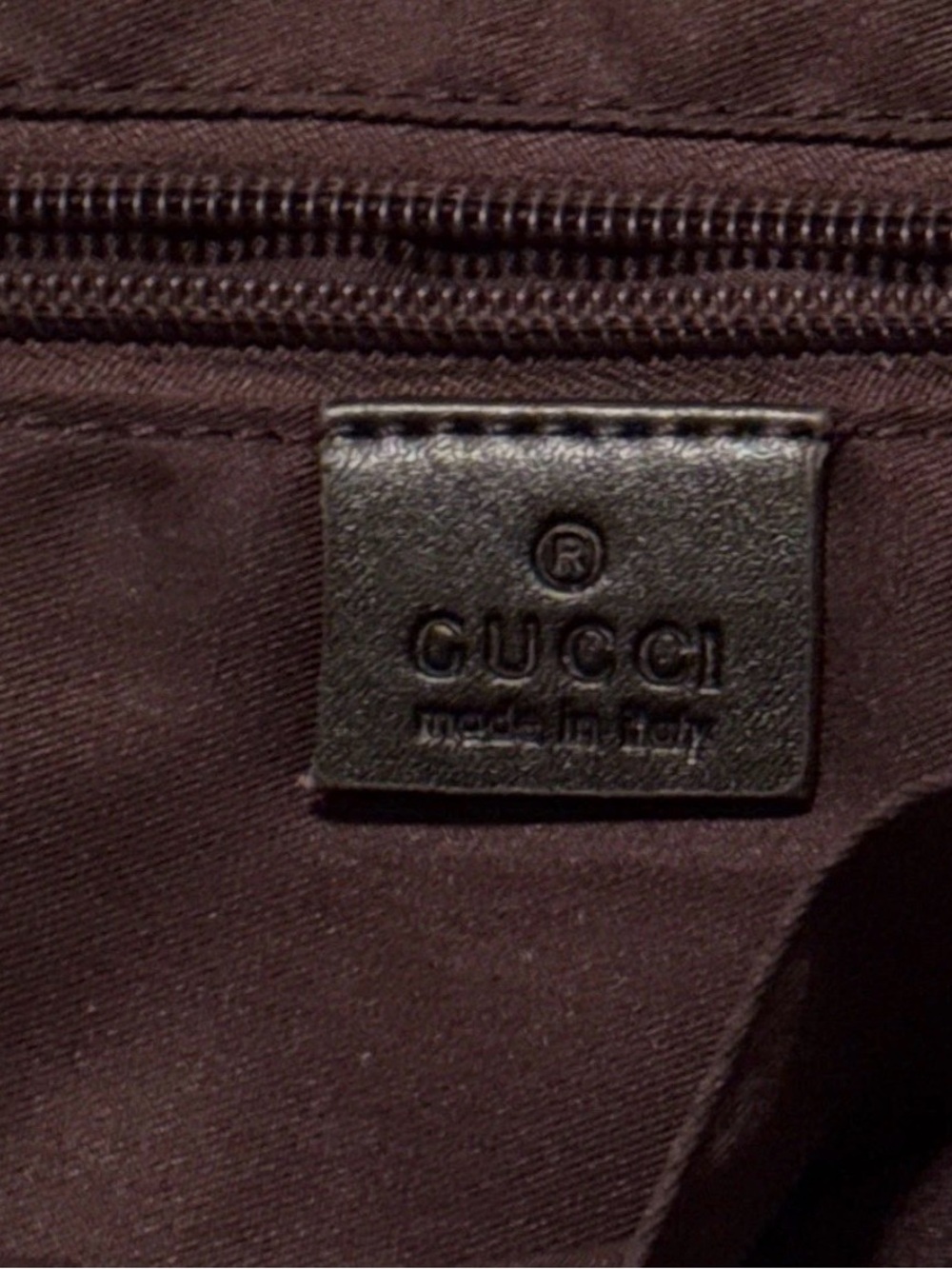 Gucci Beige GG Canvas Tote with Dark Brown Leather Trim - Picture 4 of 7